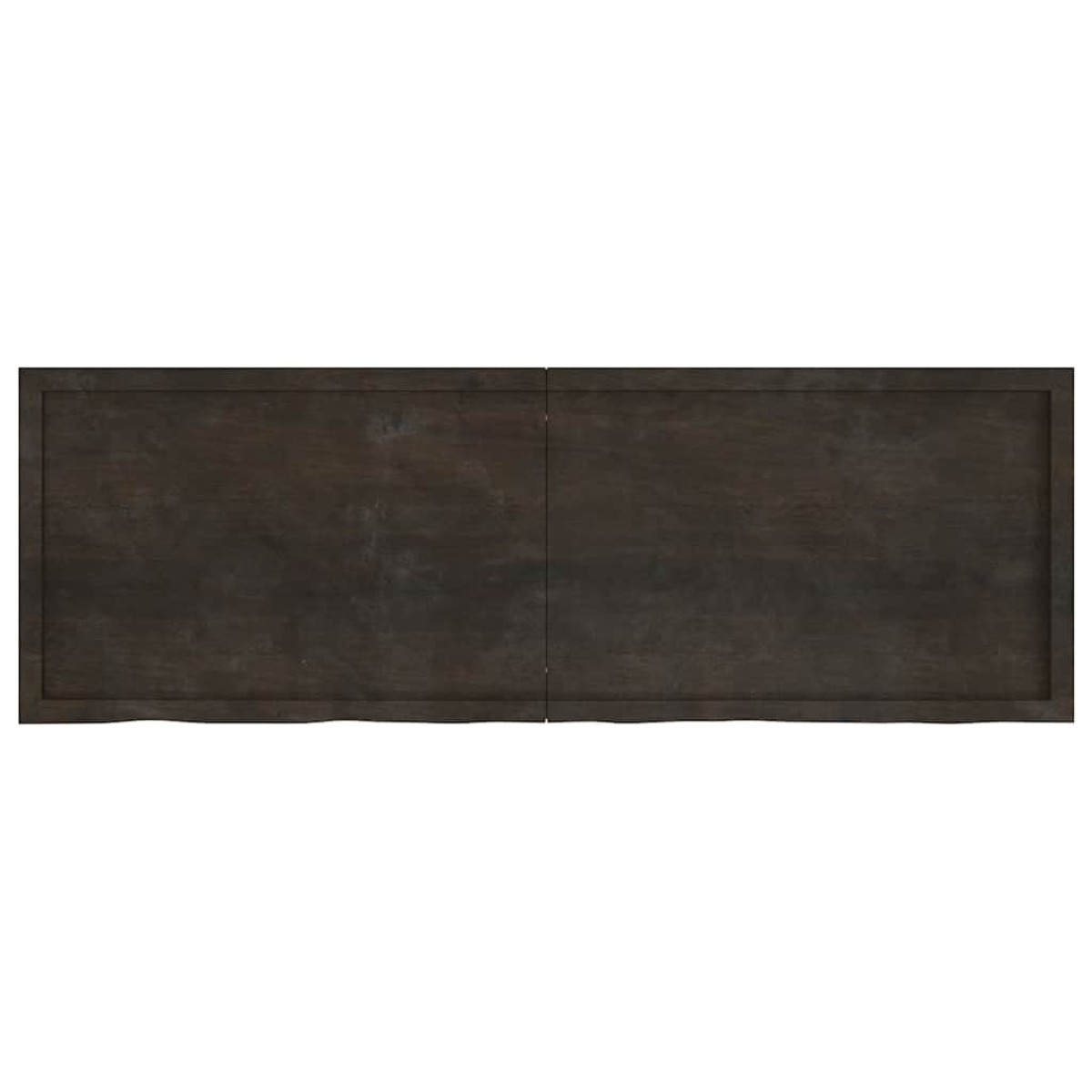 vidaXL Ράφι Τοίχου Σκούρο Γκρι 180x60x6 εκ. Επεξεργ. Μασίφ Ξύλο Δρυός