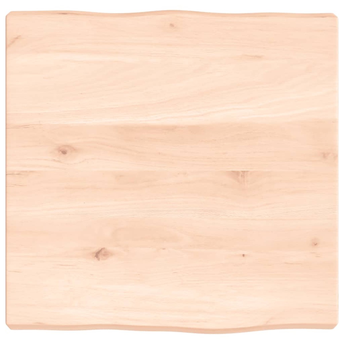 vidaXL Επιφάνεια Τραπεζιού 40x40x4εκ. Ακατ. Μασίφ Ξύλο Δρυός Live Edge