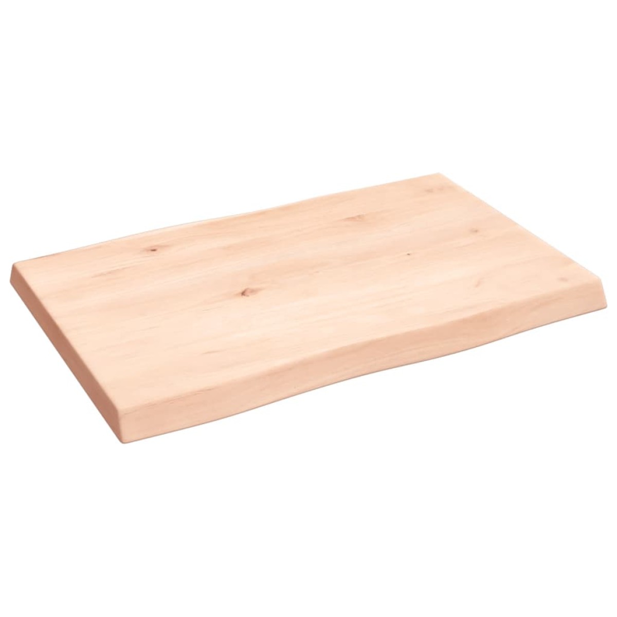 vidaXL Επιφάνεια Τραπεζιού 60x40x4εκ. Ακατ. Μασίφ Ξύλο Δρυός Live Edge