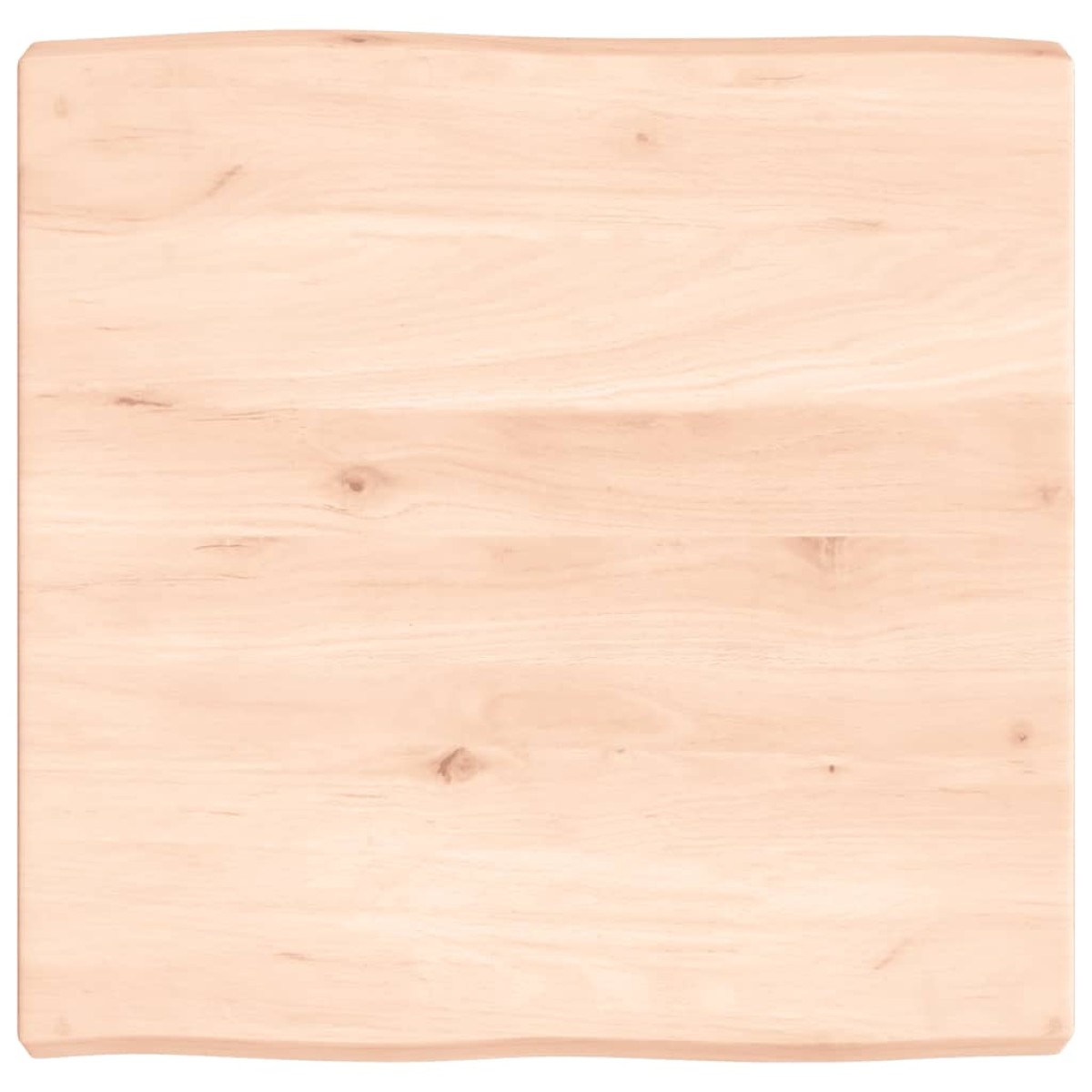 vidaXL Επιφάνεια Τραπεζιού 60x60x6εκ. Ακατ. Μασίφ Ξύλο Δρυός Live Edge