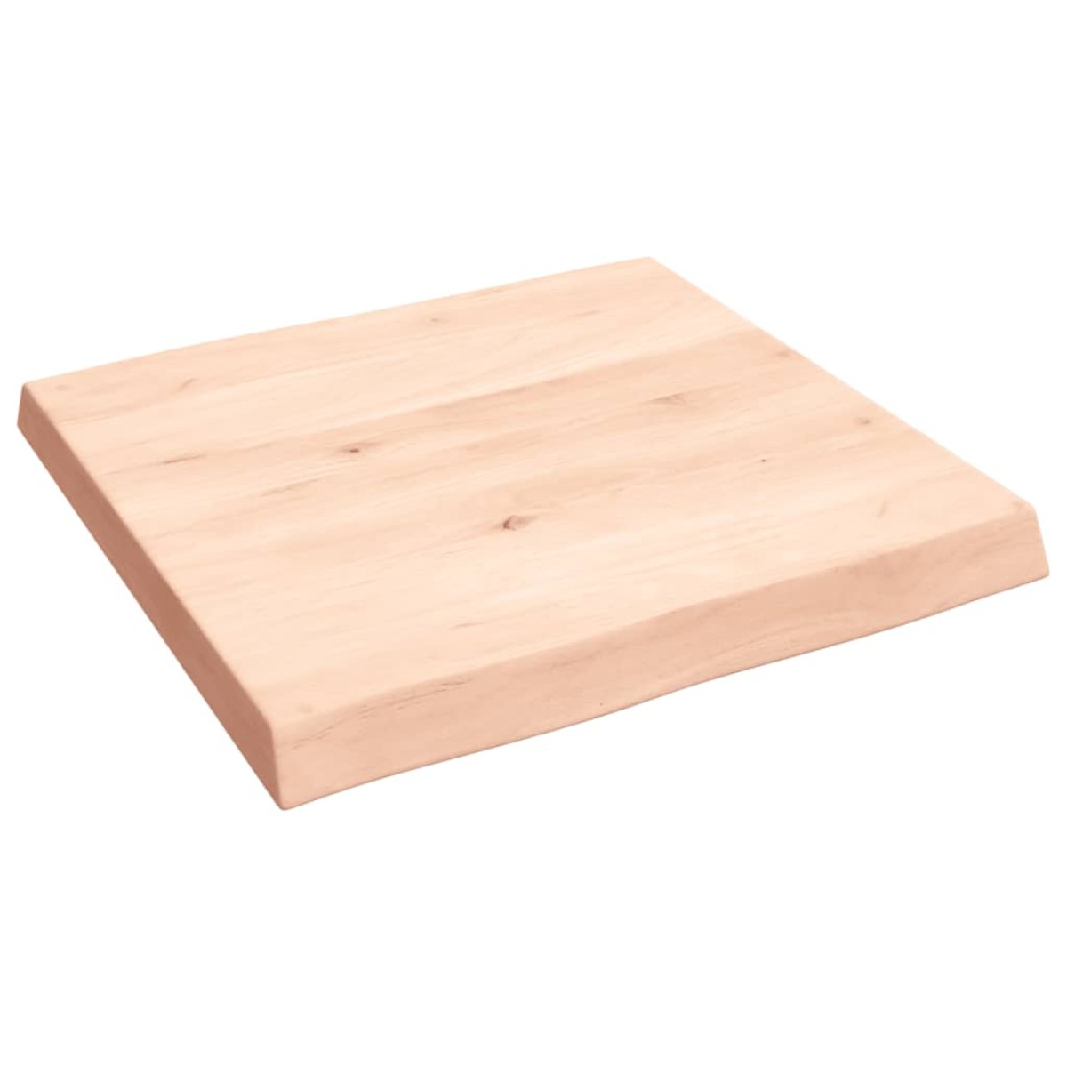 vidaXL Επιφάνεια Τραπεζιού 60x60x6εκ. Ακατ. Μασίφ Ξύλο Δρυός Live Edge