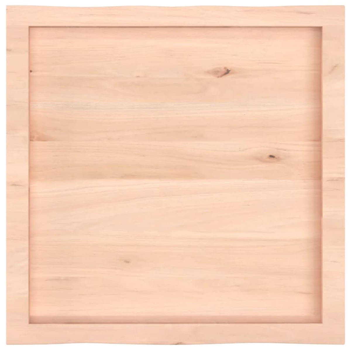 vidaXL Επιφάνεια Τραπεζιού 60x60x6εκ. Ακατ. Μασίφ Ξύλο Δρυός Live Edge