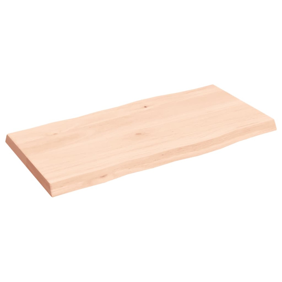vidaXL Επιφάνεια Τραπεζιού 80x40x4εκ. Ακατ. Μασίφ Ξύλο Δρυός Live Edge