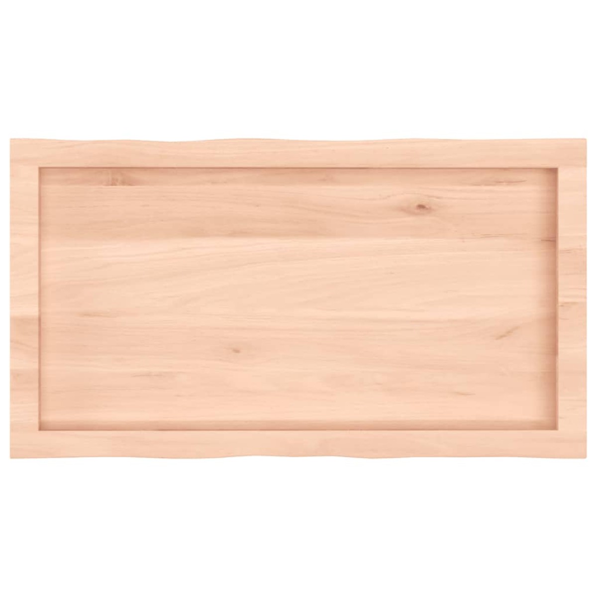 vidaXL Επιφάνεια Τραπεζιού 80x40x6εκ. Ακατ. Μασίφ Ξύλο Δρυός Live Edge
