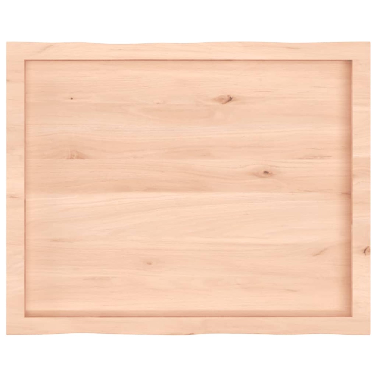 vidaXL Επιφάνεια Τραπεζιού 80x60x4εκ. Ακατ. Μασίφ Ξύλο Δρυός Live Edge