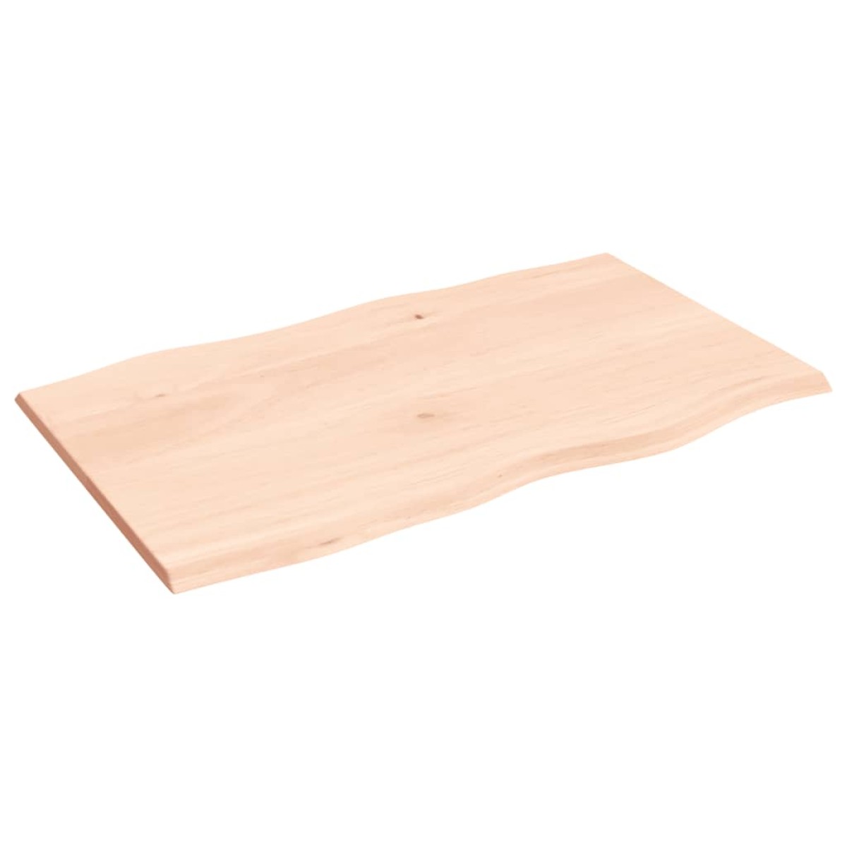 vidaXL Επιφάνεια Τραπεζιού 100x60x2εκ Ακατ. Μασίφ Ξύλο Δρυός Live Edge
