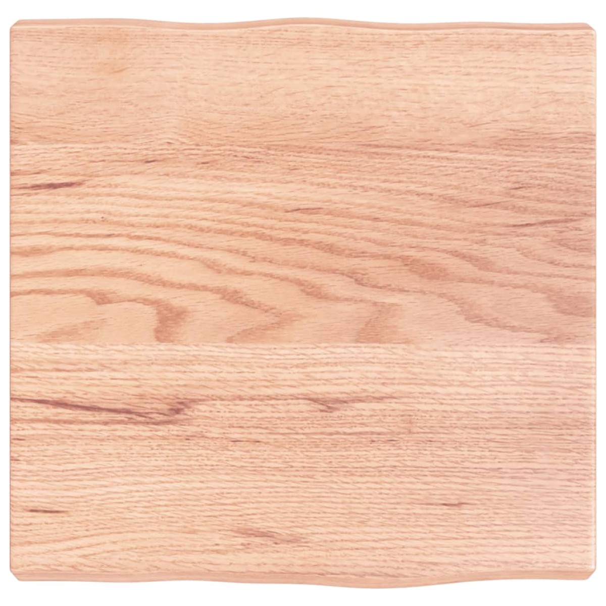 vidaXL Επιφάνεια Τραπεζιού Αν Καφέ 40x40x4εκ. Επ. Ξύλο Δρυός Live Edge