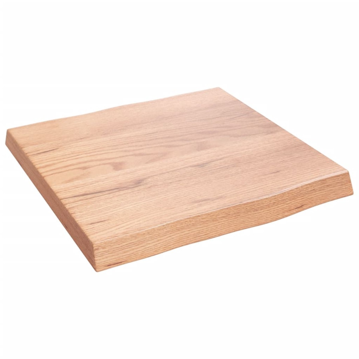 vidaXL Επιφάνεια Τραπεζιού Αν Καφέ 40x40x4εκ. Επ. Ξύλο Δρυός Live Edge