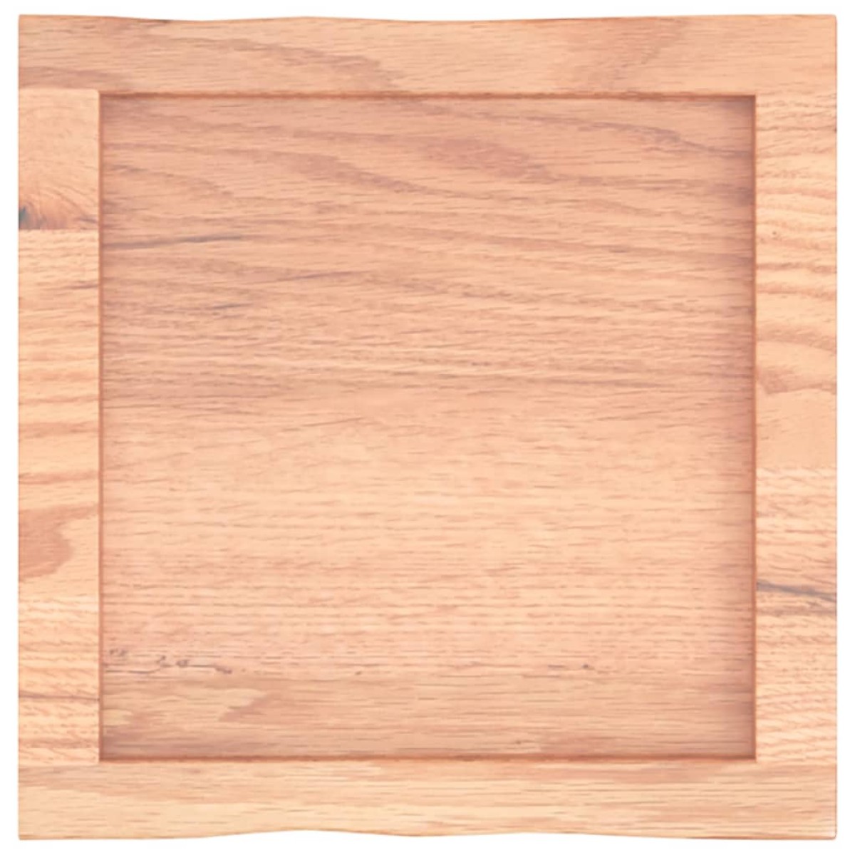 vidaXL Επιφάνεια Τραπεζιού Αν Καφέ 40x40x4εκ. Επ. Ξύλο Δρυός Live Edge