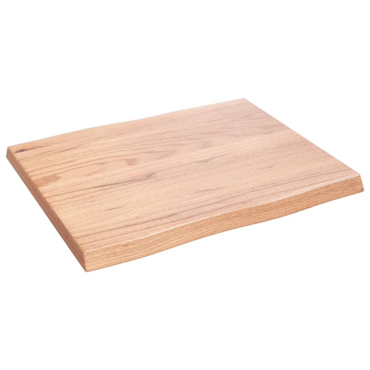 vidaXL Επιφ Τραπεζιού Αν Καφέ 60x50x4εκ. Επ Μασίφ Ξύλο Δρυός Live Edge