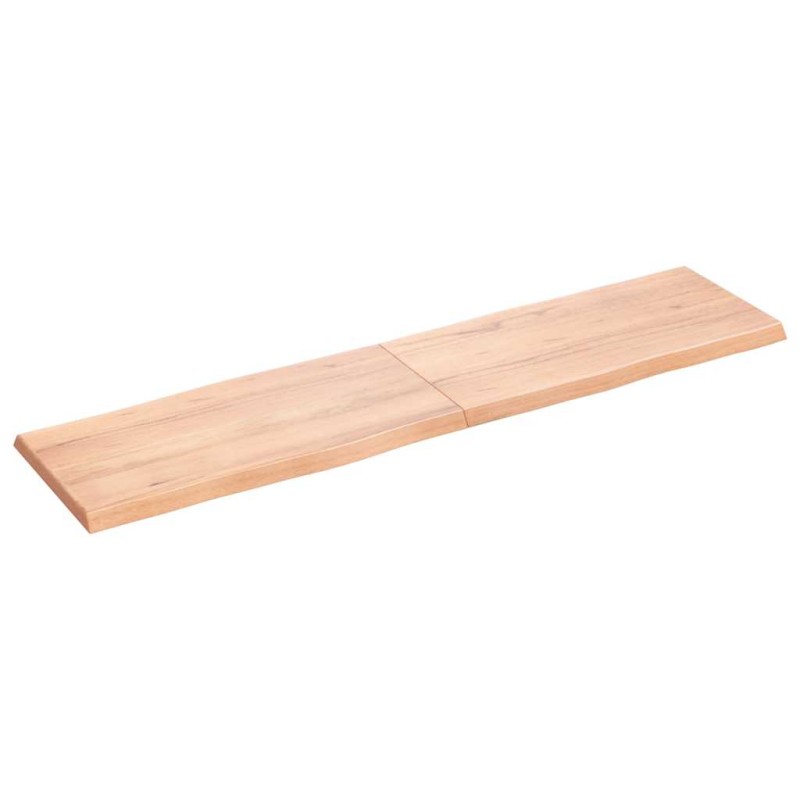 vidaXL Επιφ Τραπεζιού Αν Καφέ 160x40x(2-4)εκ.Ακατέργ. Μασίφ Ξύλο Δρυός