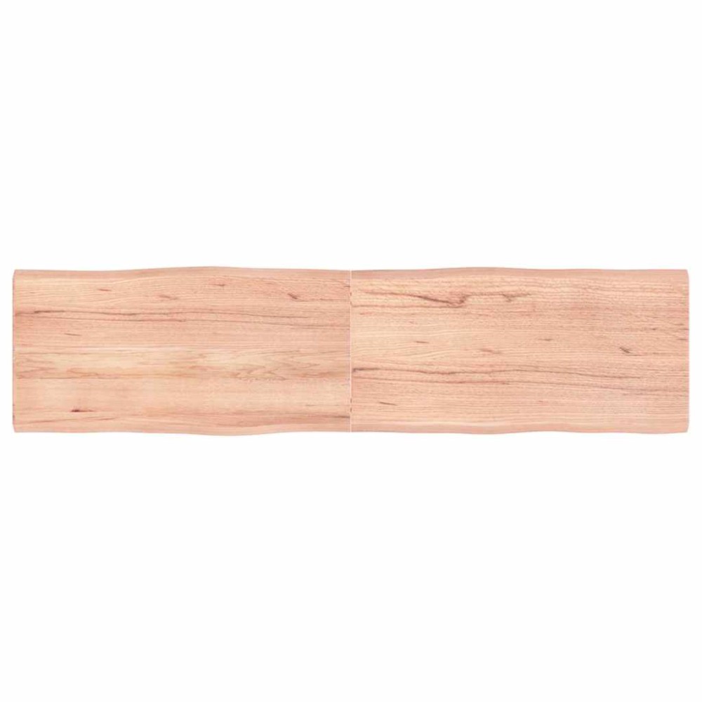vidaXL Επιφ Τραπεζιού Αν Καφέ 160x40x(2-4)εκ.Ακατέργ. Μασίφ Ξύλο Δρυός