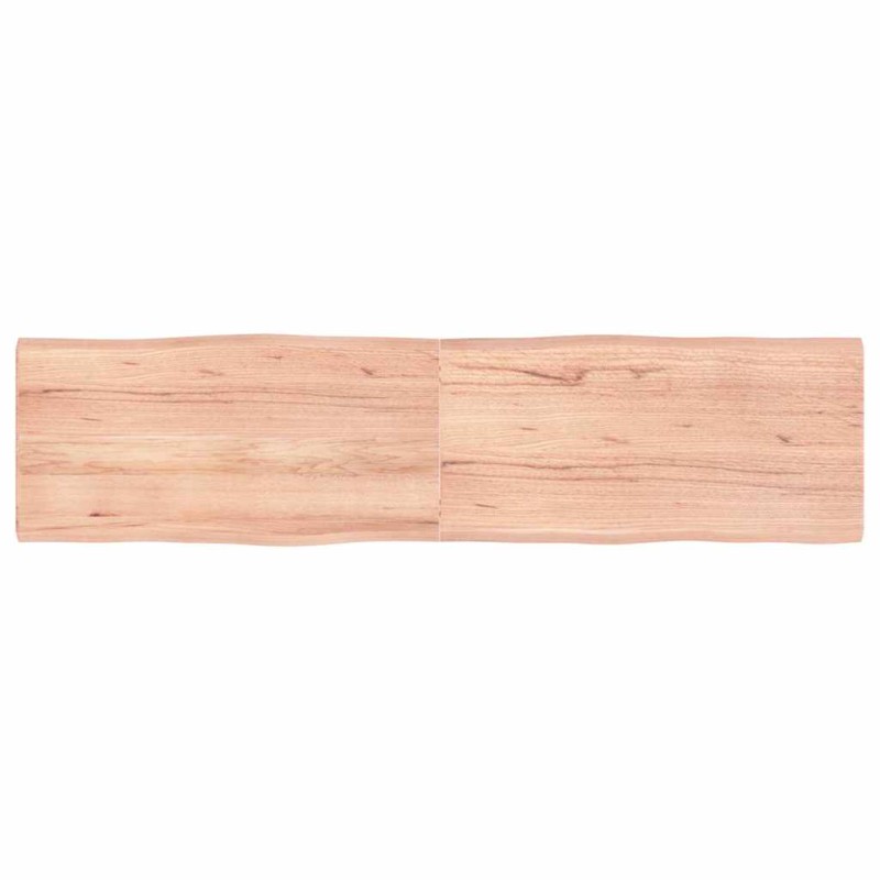 vidaXL Επιφ Τραπεζιού Αν Καφέ 160x40x(2-4)εκ.Ακατέργ. Μασίφ Ξύλο Δρυός