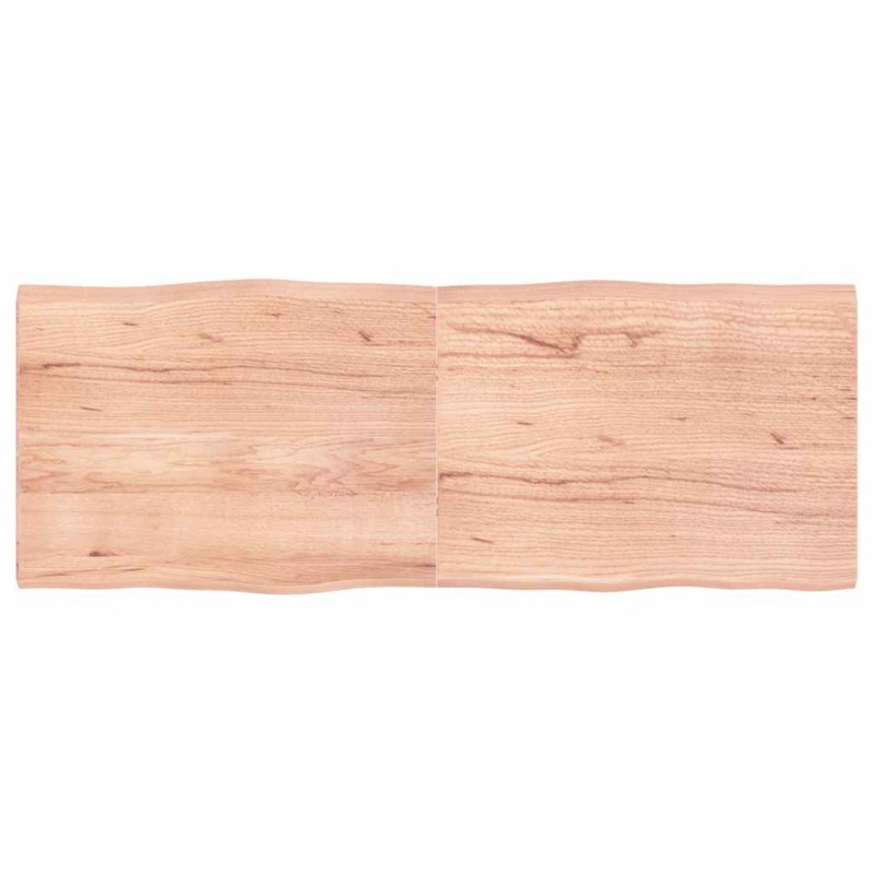 vidaXL Επιφ Τραπεζιού Αν Καφέ 160x60x(2-4)εκ.Ακατέργ. Μασίφ Ξύλο Δρυός