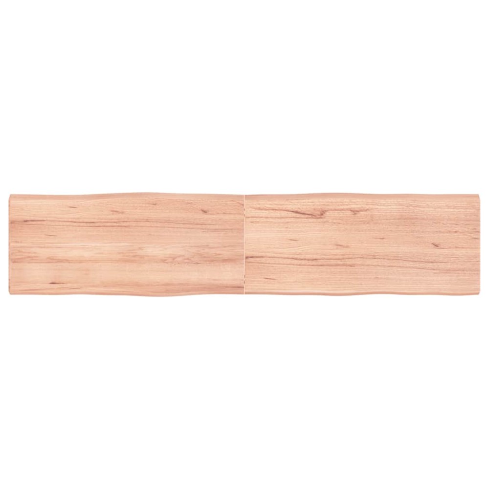vidaXL Επιφ Τραπεζιού Αν Καφέ 180x40x(2-4)εκ.Ακατέργ. Μασίφ Ξύλο Δρυός