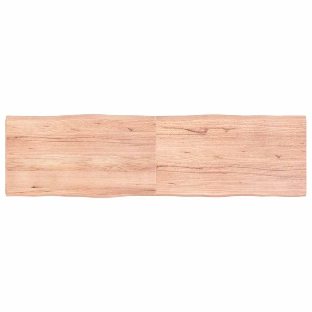 vidaXL Επιφ Τραπεζιού Αν Καφέ 180x50x(2-4)εκ.Ακατέργ. Μασίφ Ξύλο Δρυός