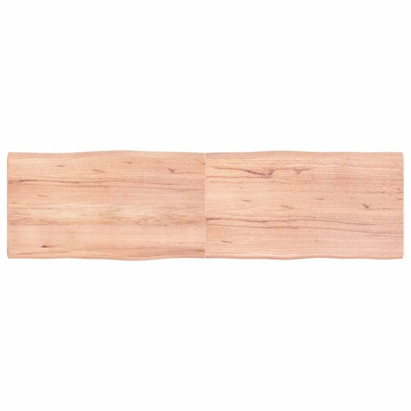 vidaXL Επιφ Τραπεζιού Αν Καφέ 180x50x(2-4)εκ.Ακατέργ. Μασίφ Ξύλο Δρυός
