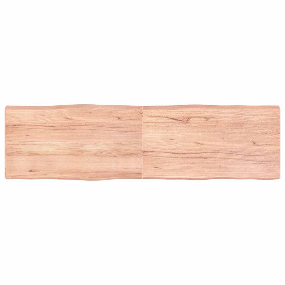 vidaXL Επιφ Τραπεζιού Αν Καφέ 180x50x(2-6)εκ.Ακατέργ. Μασίφ Ξύλο Δρυός