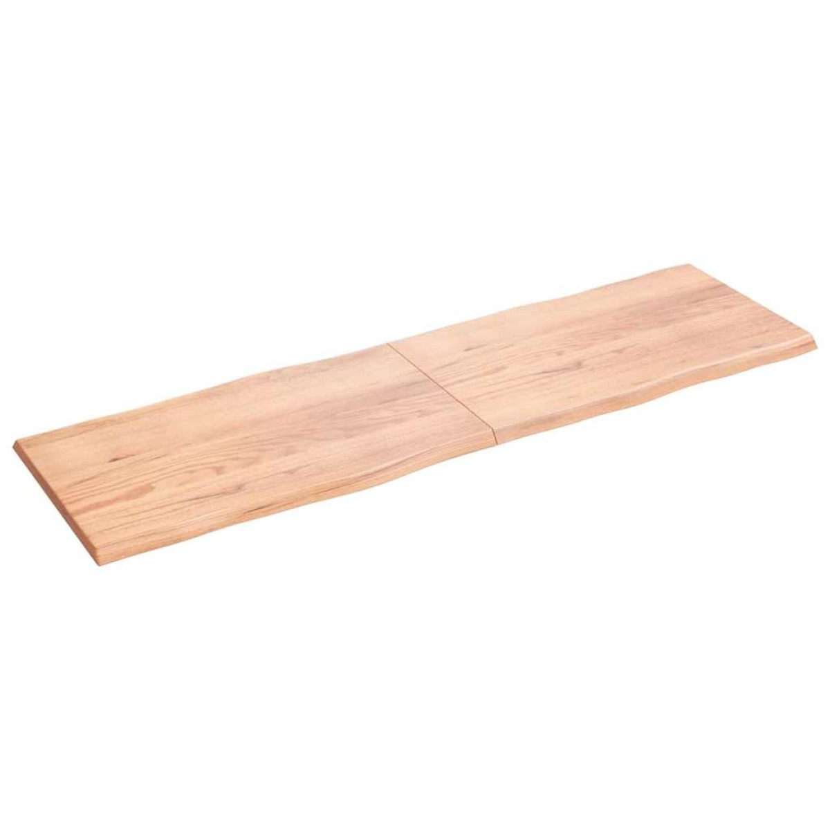 vidaXL Επιφάνεια Τραπεζιού Αν Καφέ 200x60x4εκ Επ. Ξύλο Δρυός Live Edge