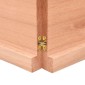 vidaXL Επιφάνεια Τραπεζιού Αν Καφέ 200x60x4εκ Επ. Ξύλο Δρυός Live Edge