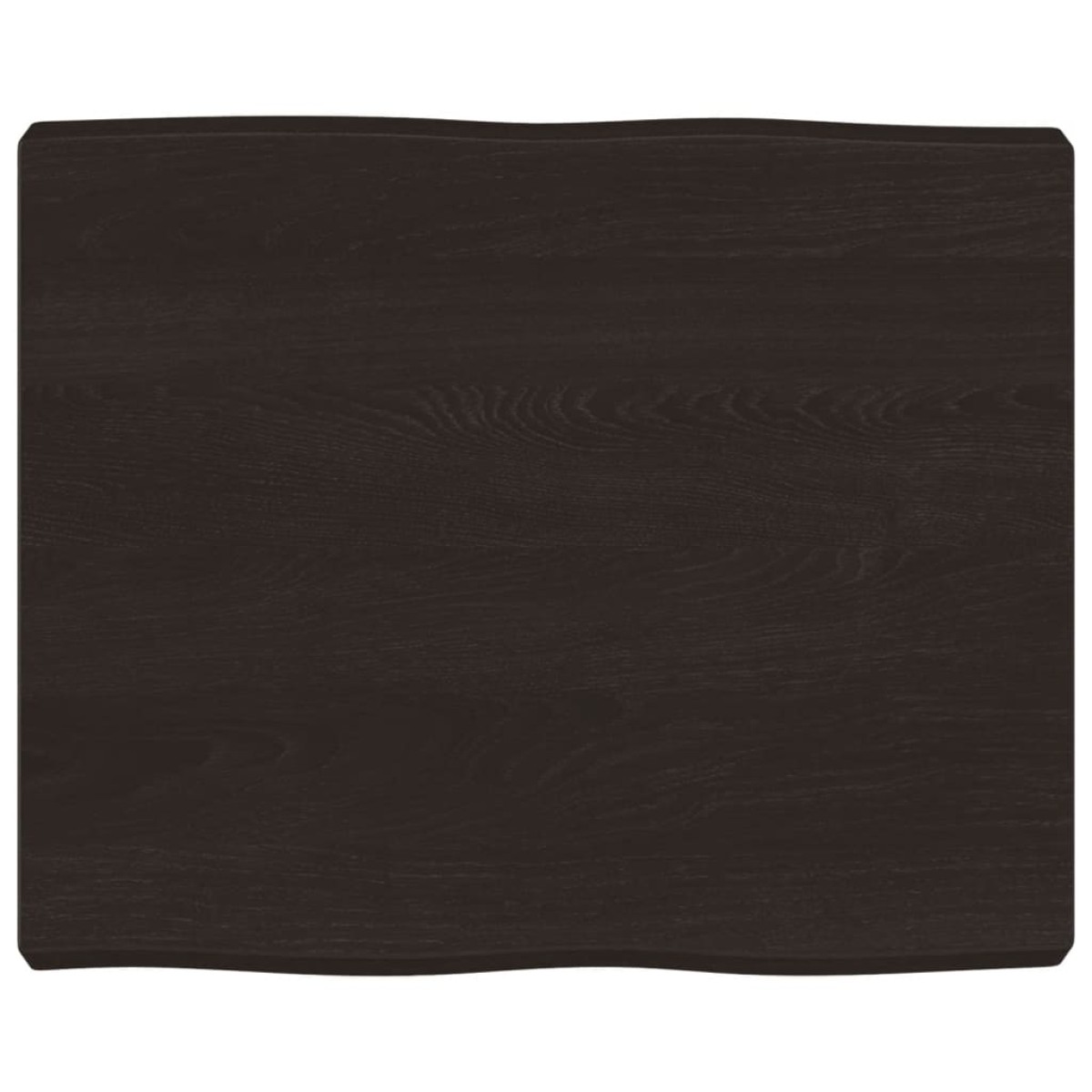 vidaXL Επιφ Τραπεζιού Αν Καφέ 60x50x(2-6)εκ. Ακατέργ. Μασίφ Ξύλο Δρυός