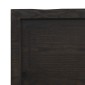 vidaXL Επιφ Τραπεζιού Αν Καφέ 60x60x4εκ. Επ Μασίφ Ξύλο Δρυός Live Edge