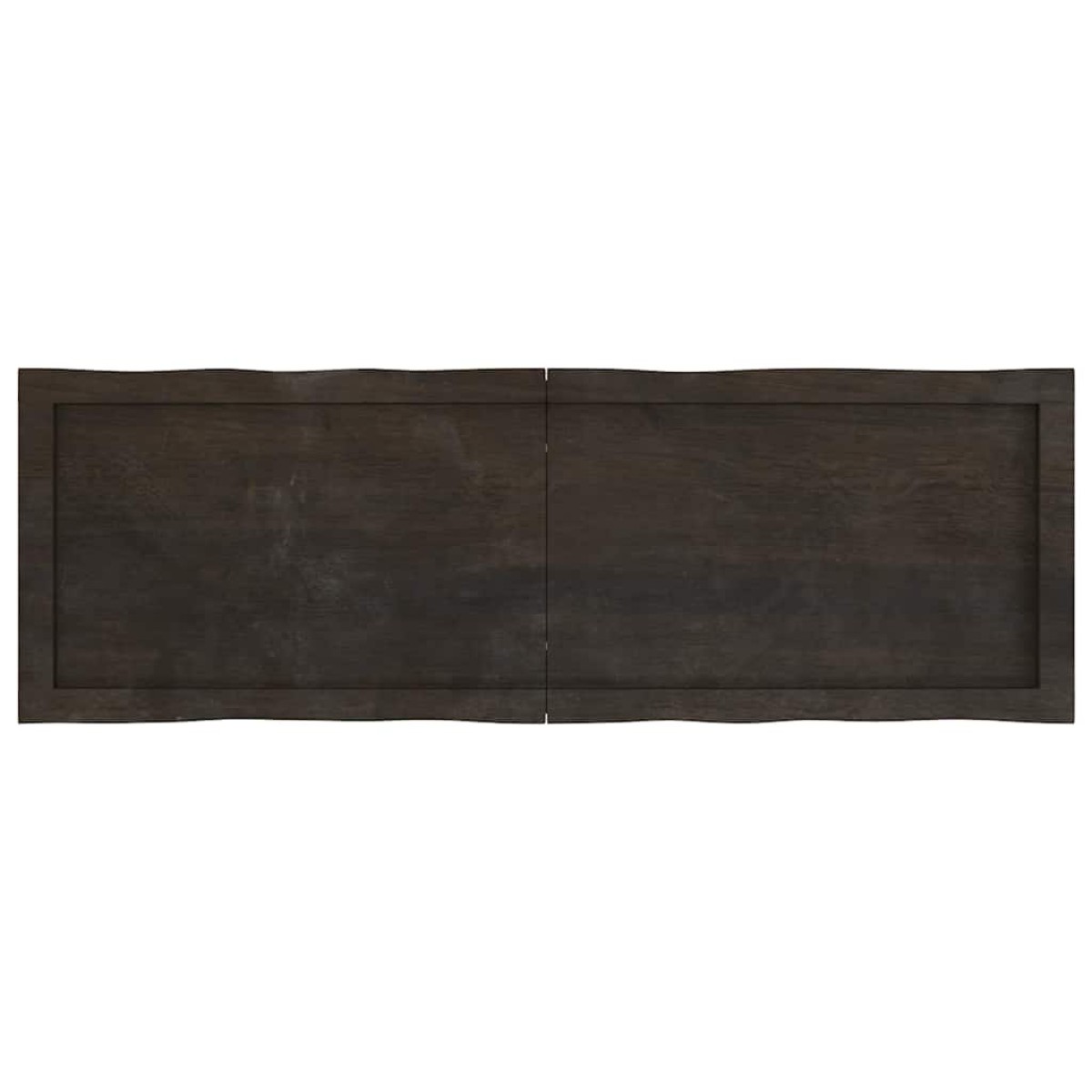 vidaXL Επιφάνεια Τραπεζιού Σκ Γκρι 120x40x6εκ Επ. Ξύλο Δρυός Live Edge