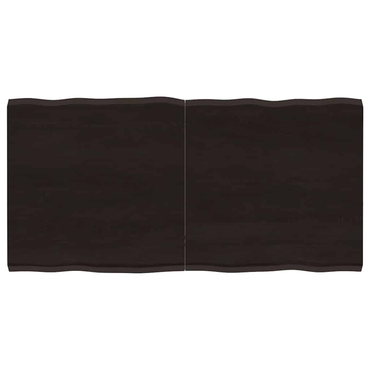 vidaXL Επιφ Τραπεζιού Σκ Γκρι 120x60x4εκ Επ Μασίφ Ξύλο Δρυός Live Edge