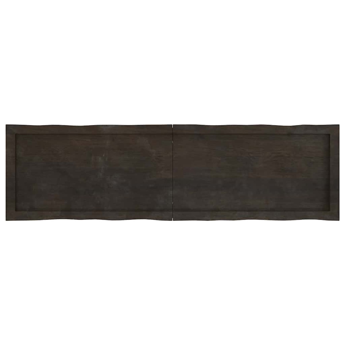 vidaXL Επιφάνεια Τραπεζιού Σκ Γκρι 140x40x4εκ Επ. Ξύλο Δρυός Live Edge