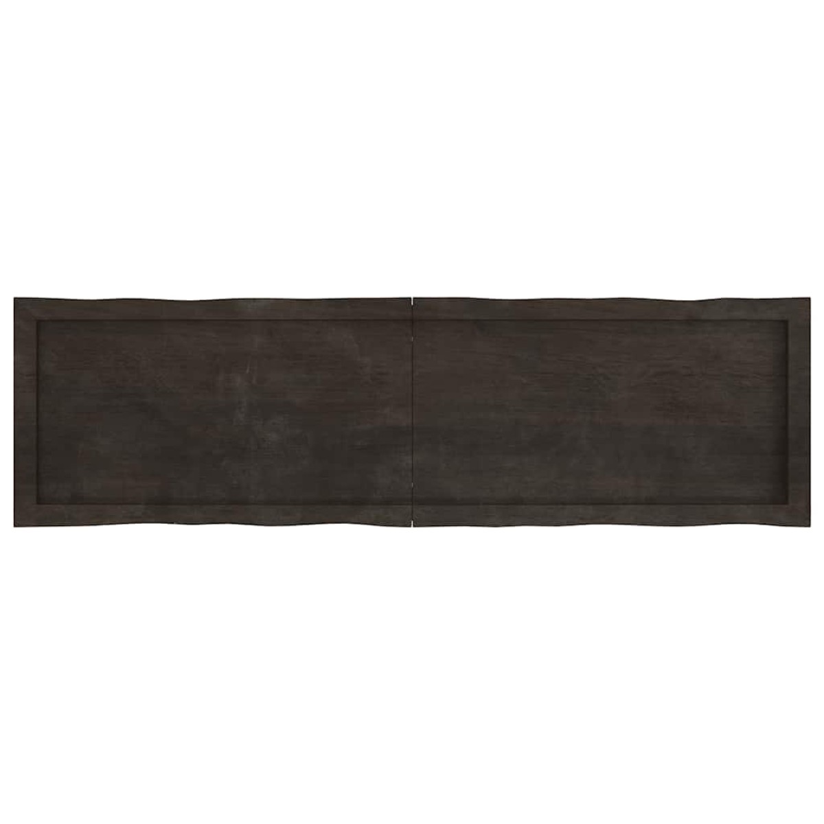 vidaXL Επιφάνεια Τραπεζιού Σκ Γκρι 140x40x6εκ Επ. Ξύλο Δρυός Live Edge