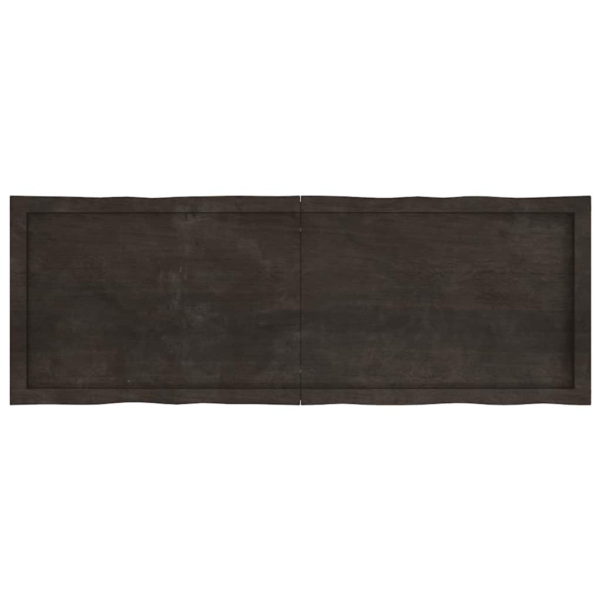 vidaXL Επιφάνεια Τραπεζιού Σκ Γκρι 140x50x6εκ Επ. Ξύλο Δρυός Live Edge