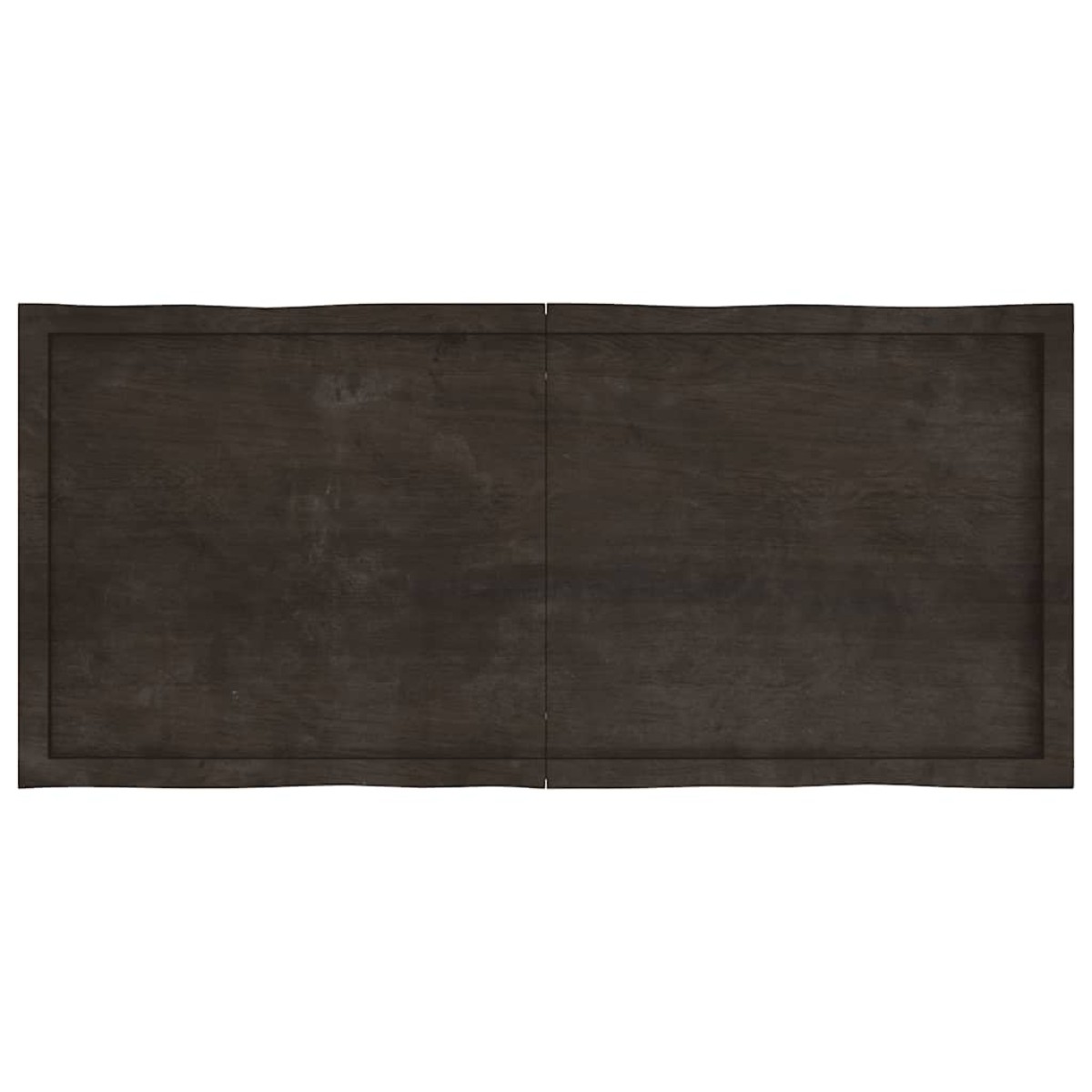 vidaXL Επιφάνεια Τραπεζιού Σκ Γκρι 140x60x6εκ Επ. Ξύλο Δρυός Live Edge