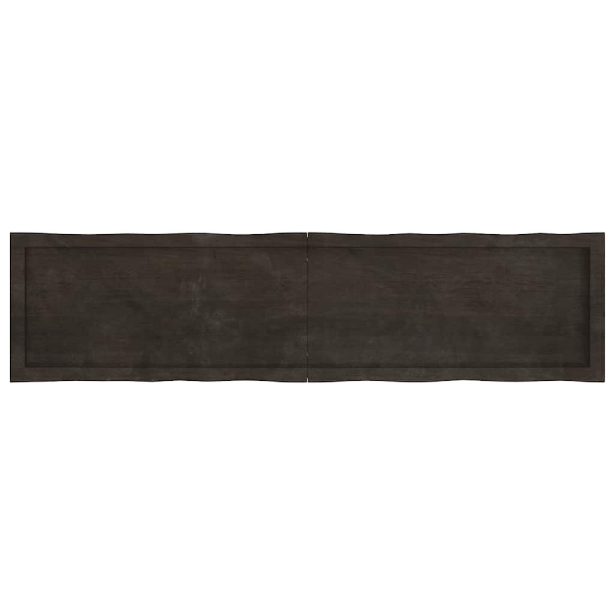 vidaXL Επιφάνεια Τραπεζιού Σκ Γκρι 160x40x4εκ Επ. Ξύλο Δρυός Live Edge