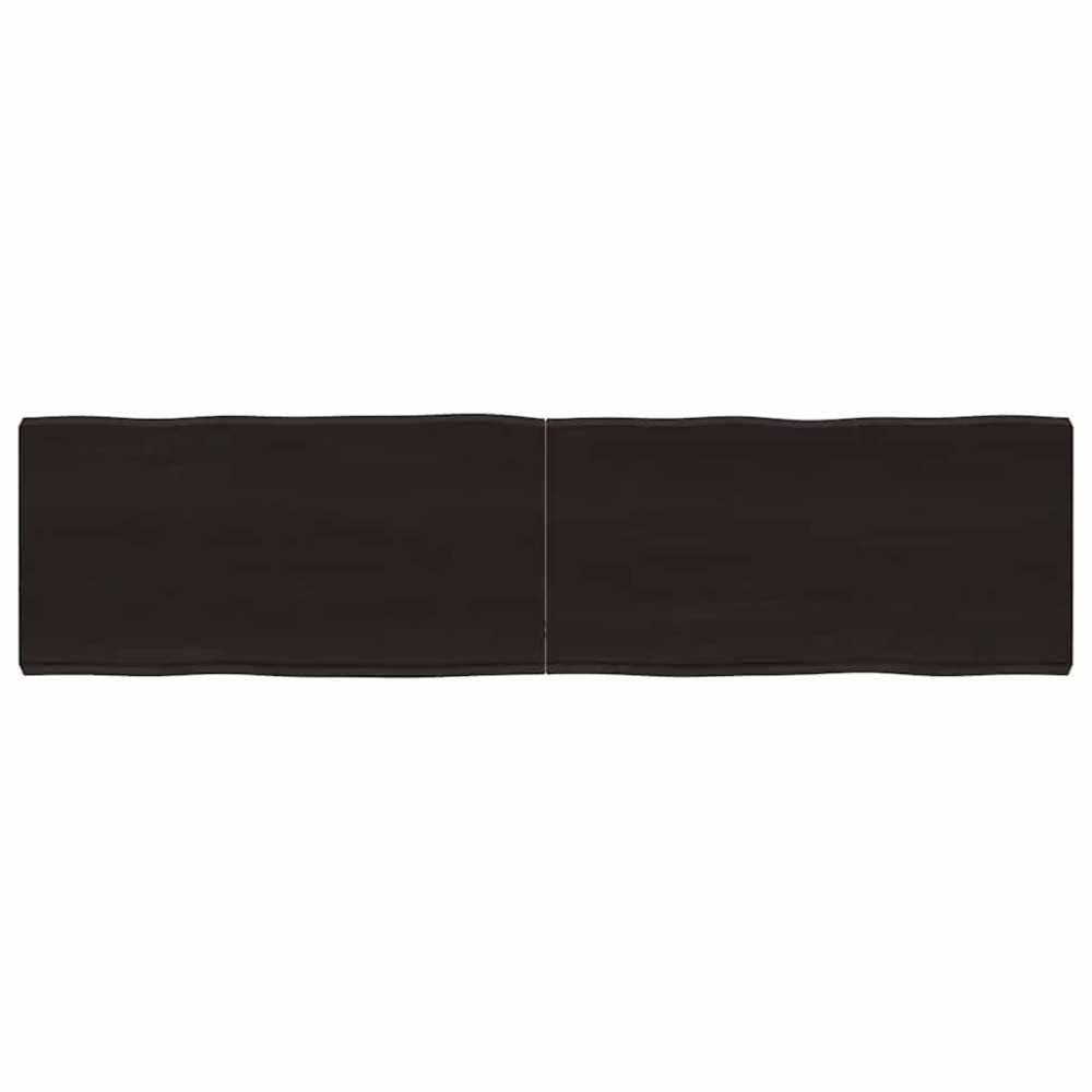 vidaXL Επιφ Τραπεζιού Αν Καφέ 160x40x(2-6)εκ.Ακατέργ. Μασίφ Ξύλο Δρυός