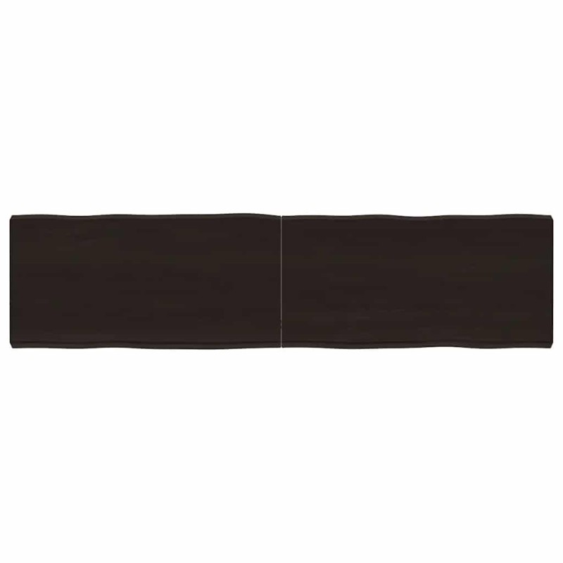 vidaXL Επιφ Τραπεζιού Αν Καφέ 160x40x(2-6)εκ.Ακατέργ. Μασίφ Ξύλο Δρυός