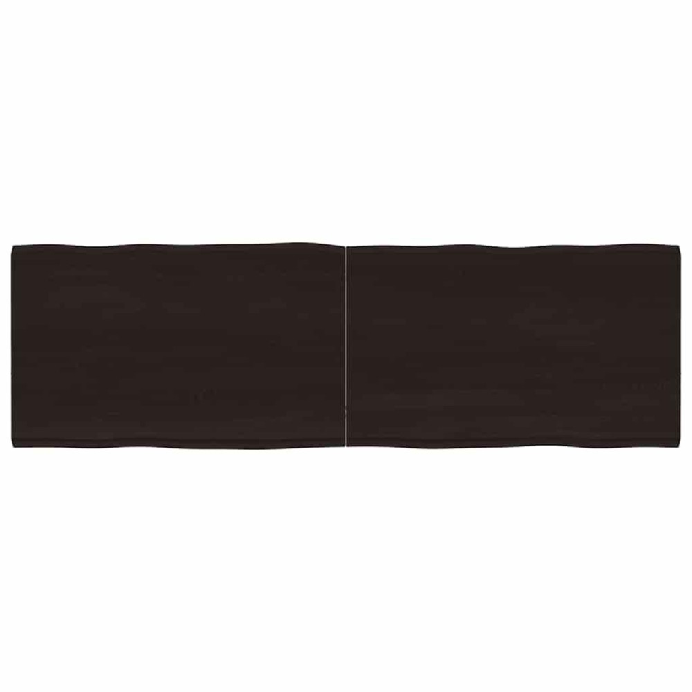 vidaXL Επιφ Τραπεζιού Αν Καφέ 160x50x(2-4)εκ.Ακατέργ. Μασίφ Ξύλο Δρυός