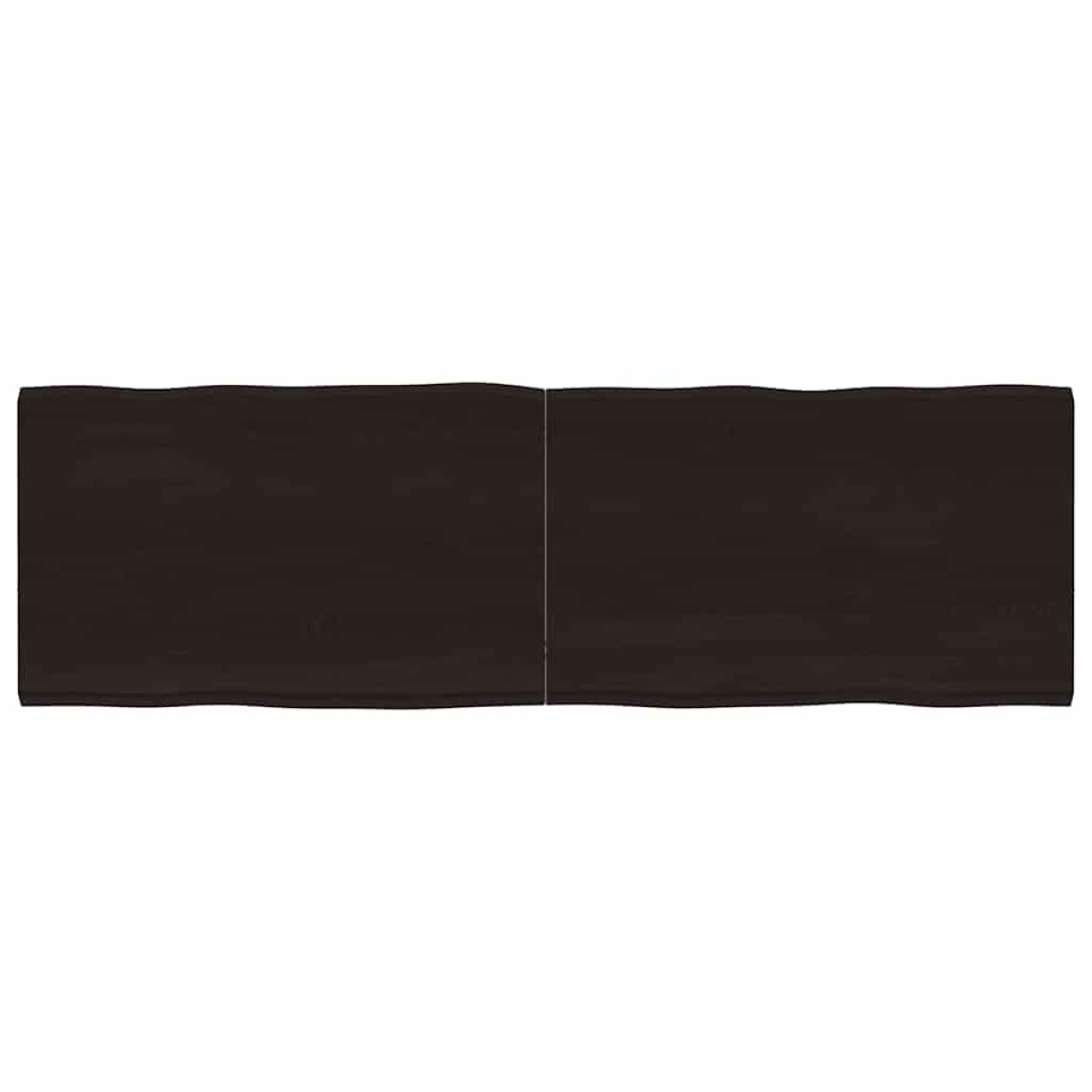 vidaXL Επιφάνεια Τραπεζιού Σκ Γκρι 160x50x4εκ Επ. Ξύλο Δρυός Live Edge
