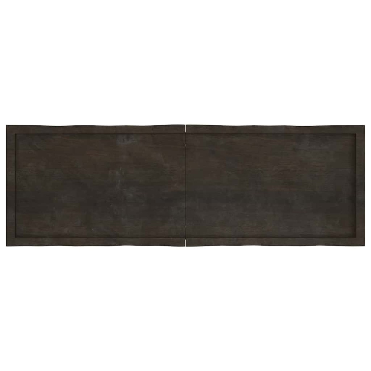 vidaXL Επιφάνεια Τραπεζιού Σκ Γκρι 160x50x4εκ Επ. Ξύλο Δρυός Live Edge