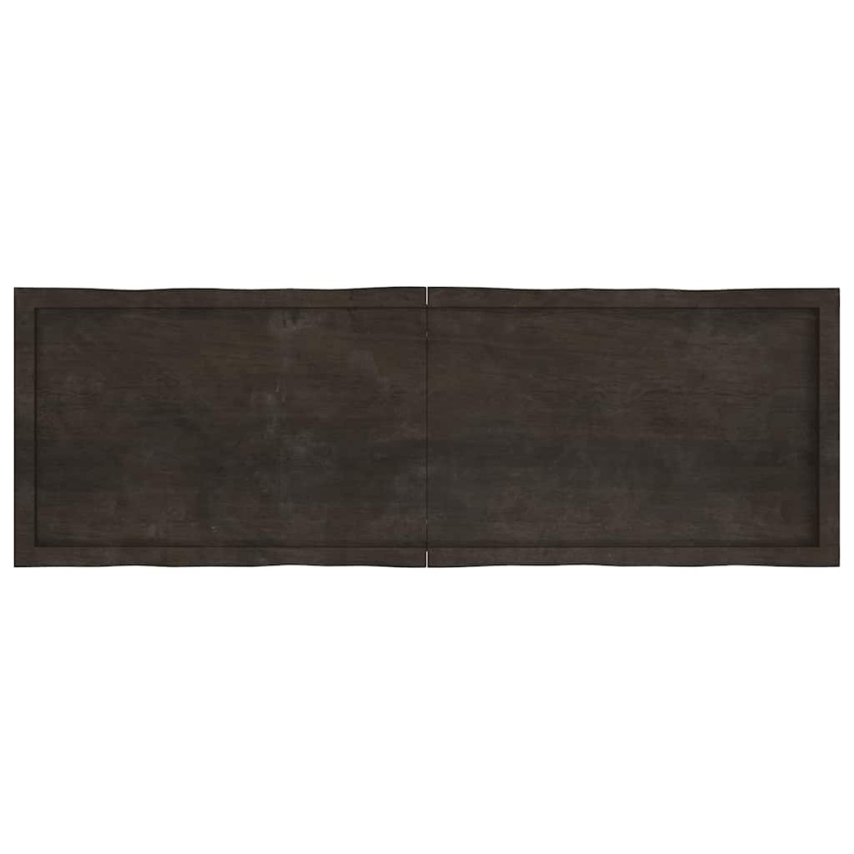 vidaXL Επιφάνεια Τραπεζιού Σκ Γκρι 160x50x6εκ Επ. Ξύλο Δρυός Live Edge