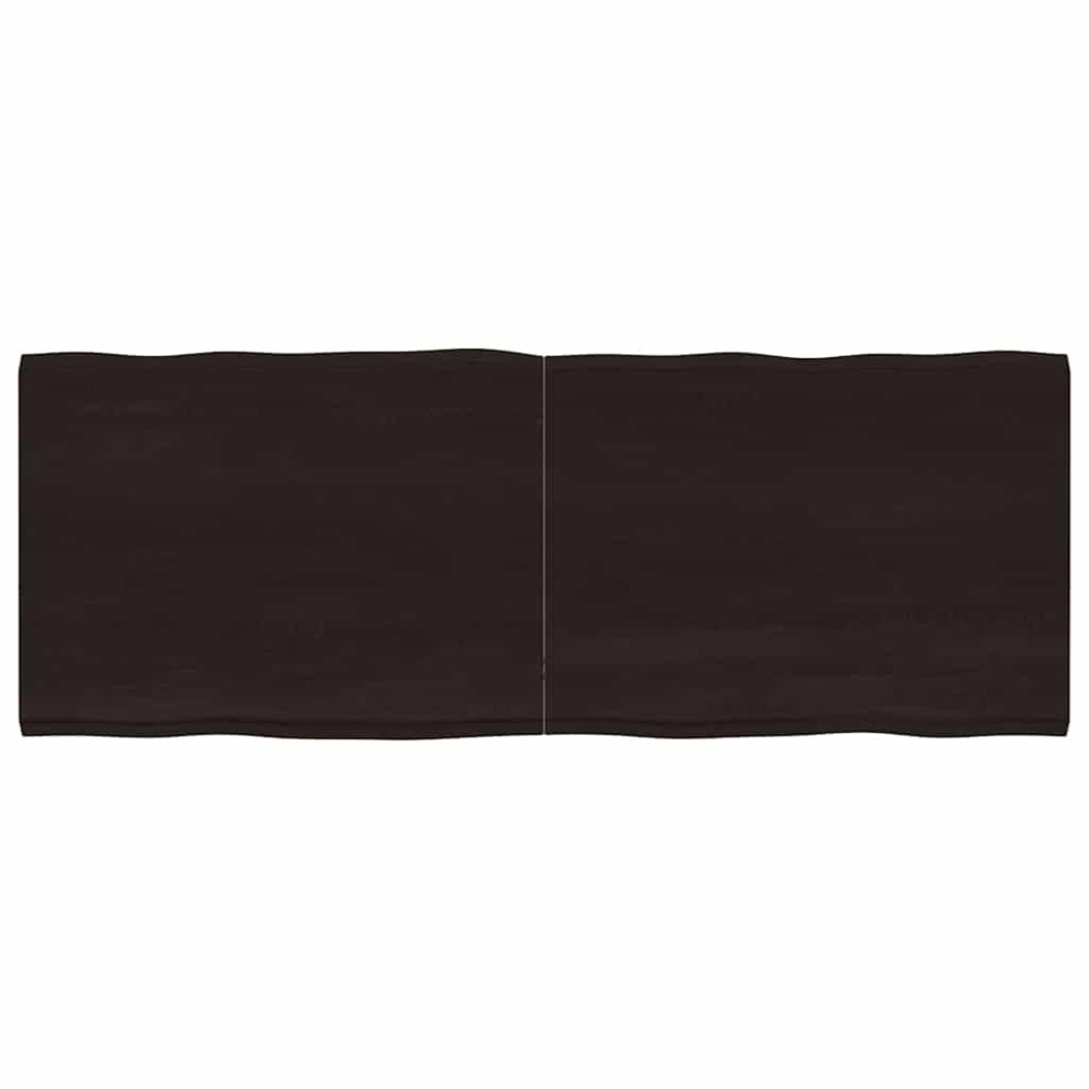 vidaXL Επιφ Τραπεζιού Αν Καφέ 160x60x(2-4)εκ.Ακατέργ. Μασίφ Ξύλο Δρυός