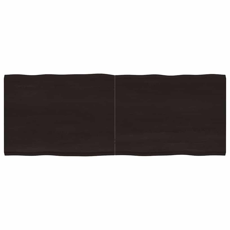 vidaXL Επιφ Τραπεζιού Αν Καφέ 160x60x(2-4)εκ.Ακατέργ. Μασίφ Ξύλο Δρυός