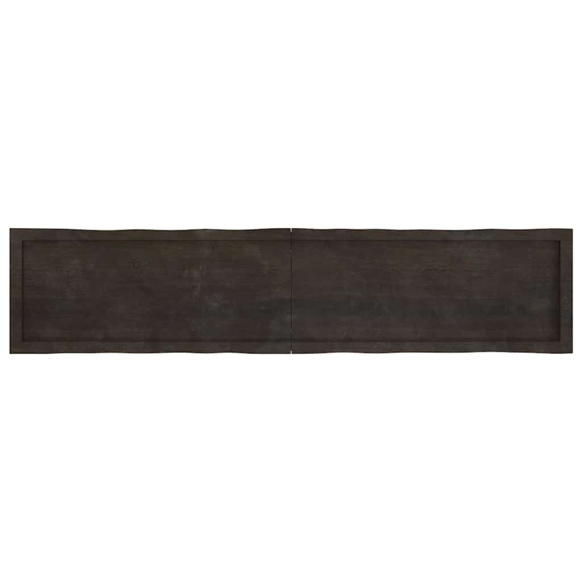 vidaXL Επιφάνεια Τραπεζιού Σκ Γκρι 180x40x6εκ Επ. Ξύλο Δρυός Live Edge