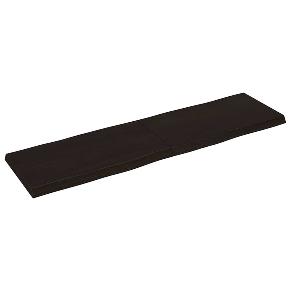 vidaXL Επιφ Τραπεζιού Αν Καφέ 180x50x(2-6)εκ.Ακατέργ. Μασίφ Ξύλο Δρυός
