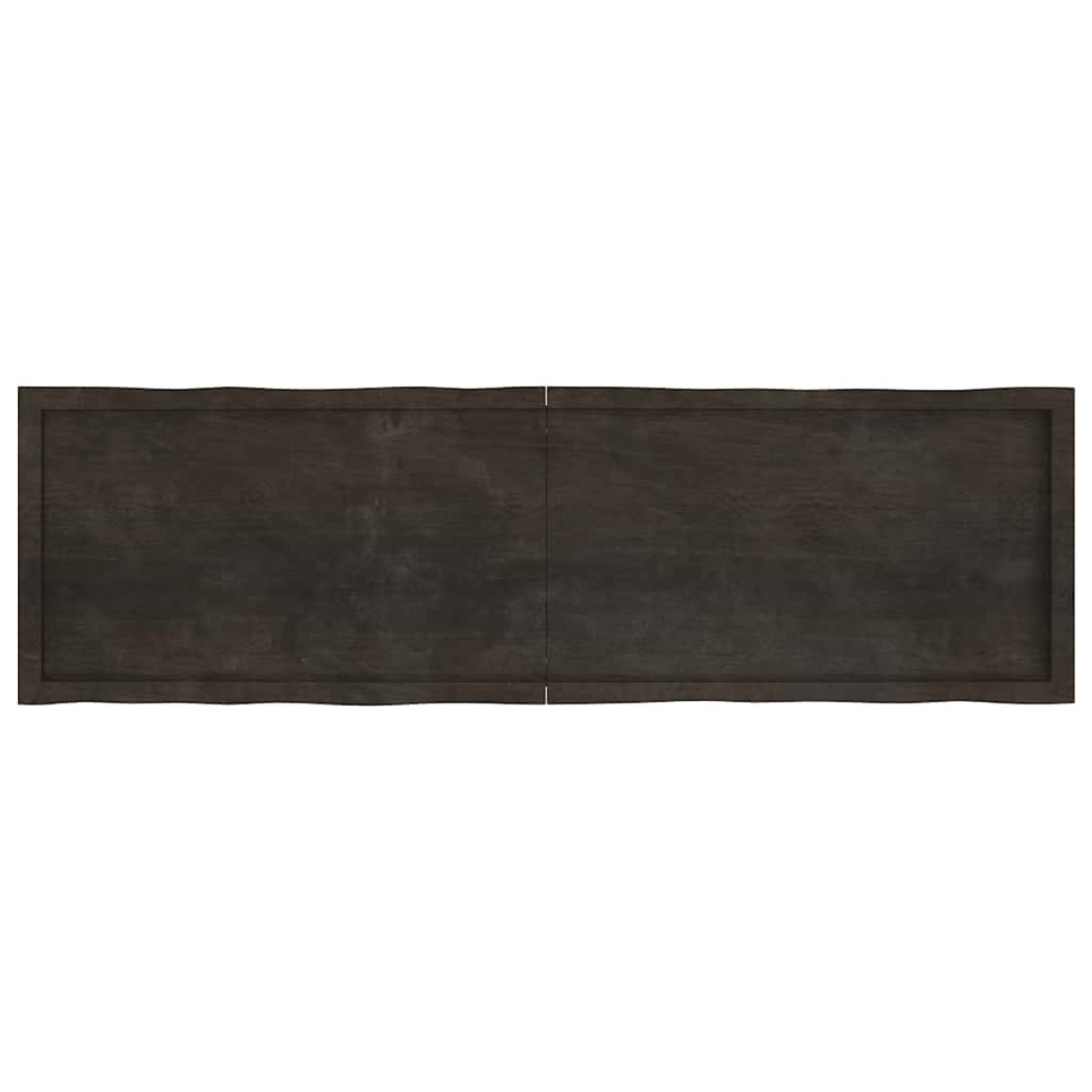 vidaXL Επιφάνεια Τραπεζιού Σκ Γκρι 180x50x6εκ Επ. Ξύλο Δρυός Live Edge