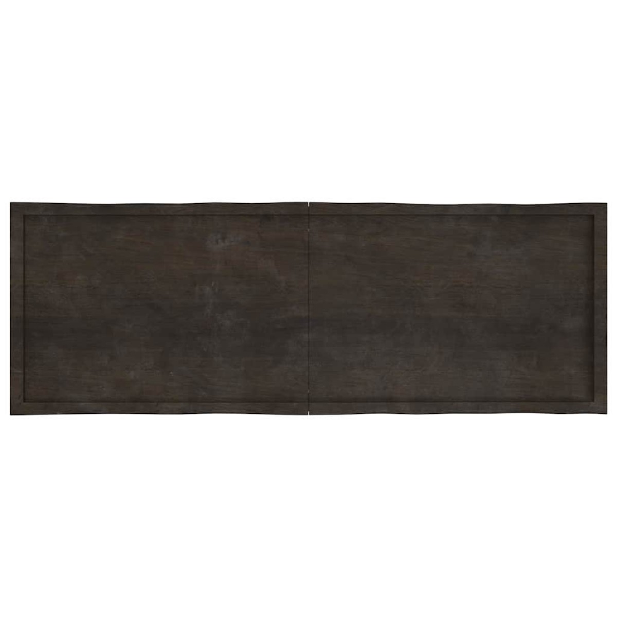 vidaXL Επιφάνεια Τραπεζιού Σκ Γκρι 180x60x4εκ Επ. Ξύλο Δρυός Live Edge