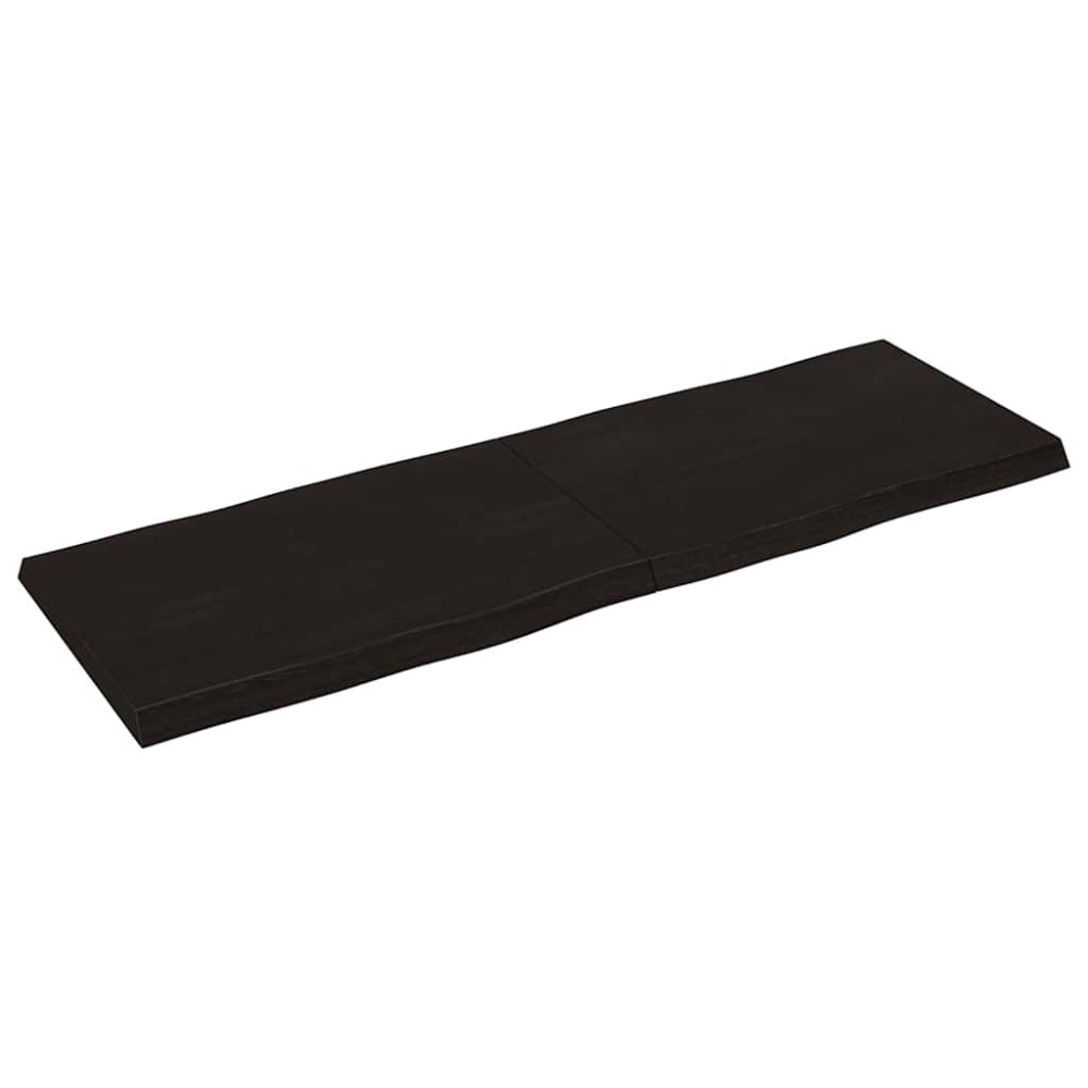 vidaXL Επιφ Τραπεζιού Αν Καφέ 180x60x(2-6)εκ.Ακατέργ. Μασίφ Ξύλο Δρυός
