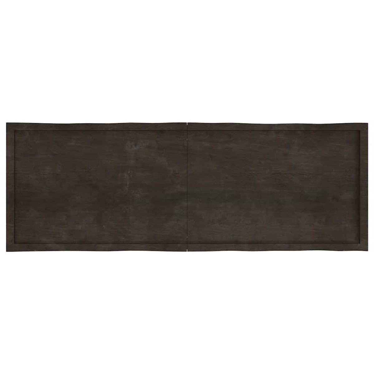 vidaXL Επιφάνεια Τραπεζιού Σκ Γκρι 180x60x6εκ Επ. Ξύλο Δρυός Live Edge