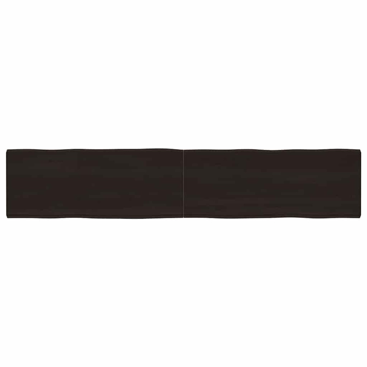 vidaXL Επιφάνεια Τραπεζιού Σκ Γκρι 200x40x6εκ Επ. Ξύλο Δρυός Live Edge