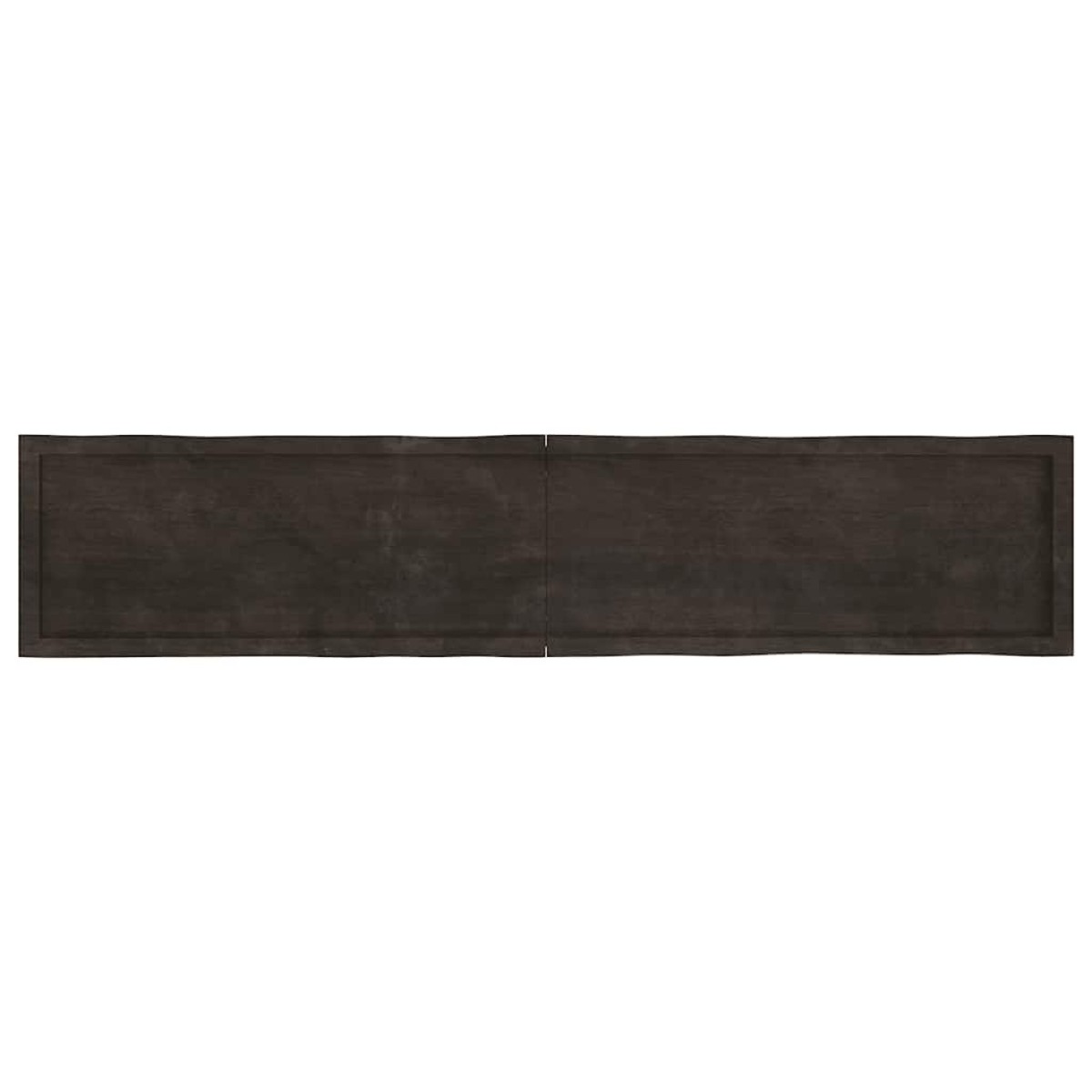vidaXL Επιφάνεια Τραπεζιού Σκ Γκρι 200x40x6εκ Επ. Ξύλο Δρυός Live Edge