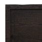 vidaXL Επιφάνεια Τραπεζιού Σκ Γκρι 200x40x6εκ Επ. Ξύλο Δρυός Live Edge